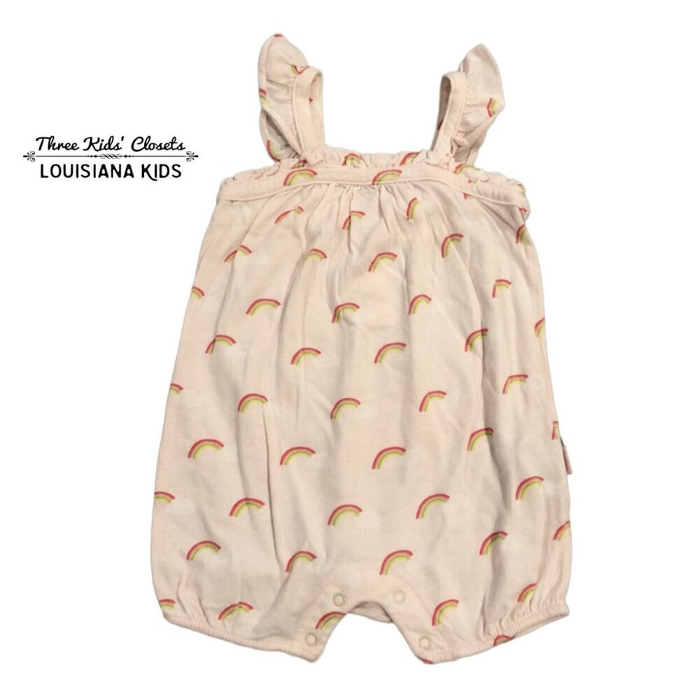 Baby Gap 3-6m Pink Rainbow Bubble Romper